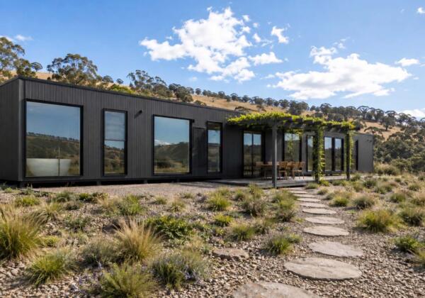 Custom modular home in rural Victoria